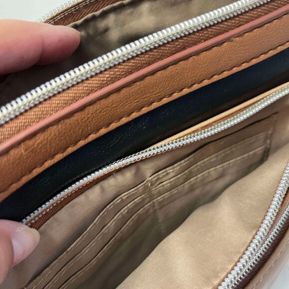 RELIC by FOSSIL Two Tone Brown and Light Brown Color Vegan Leather - Picture 12 of 15